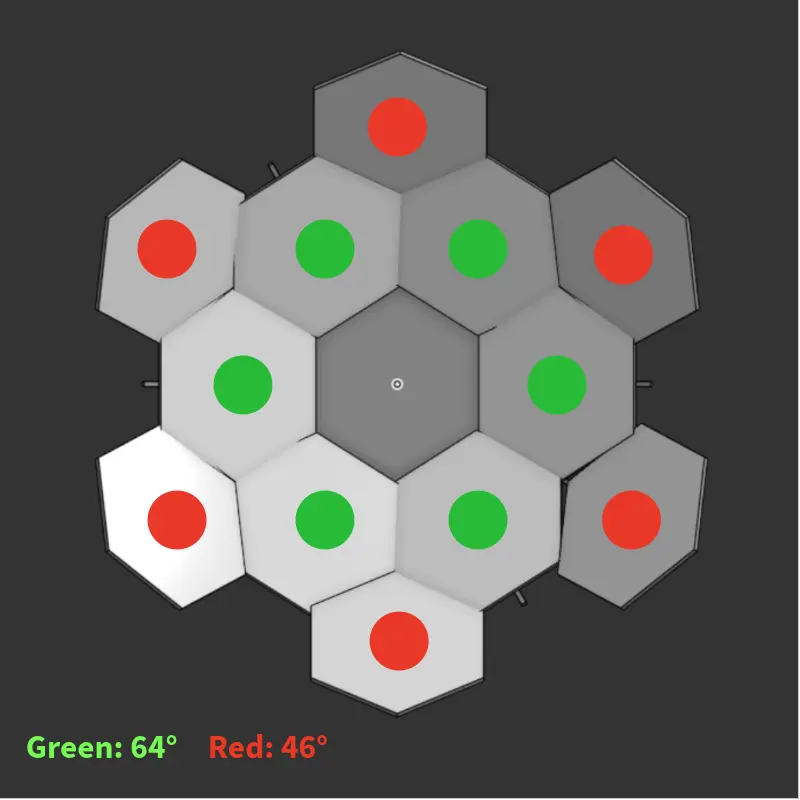 Hexagonal Mirror Tiling Strategy